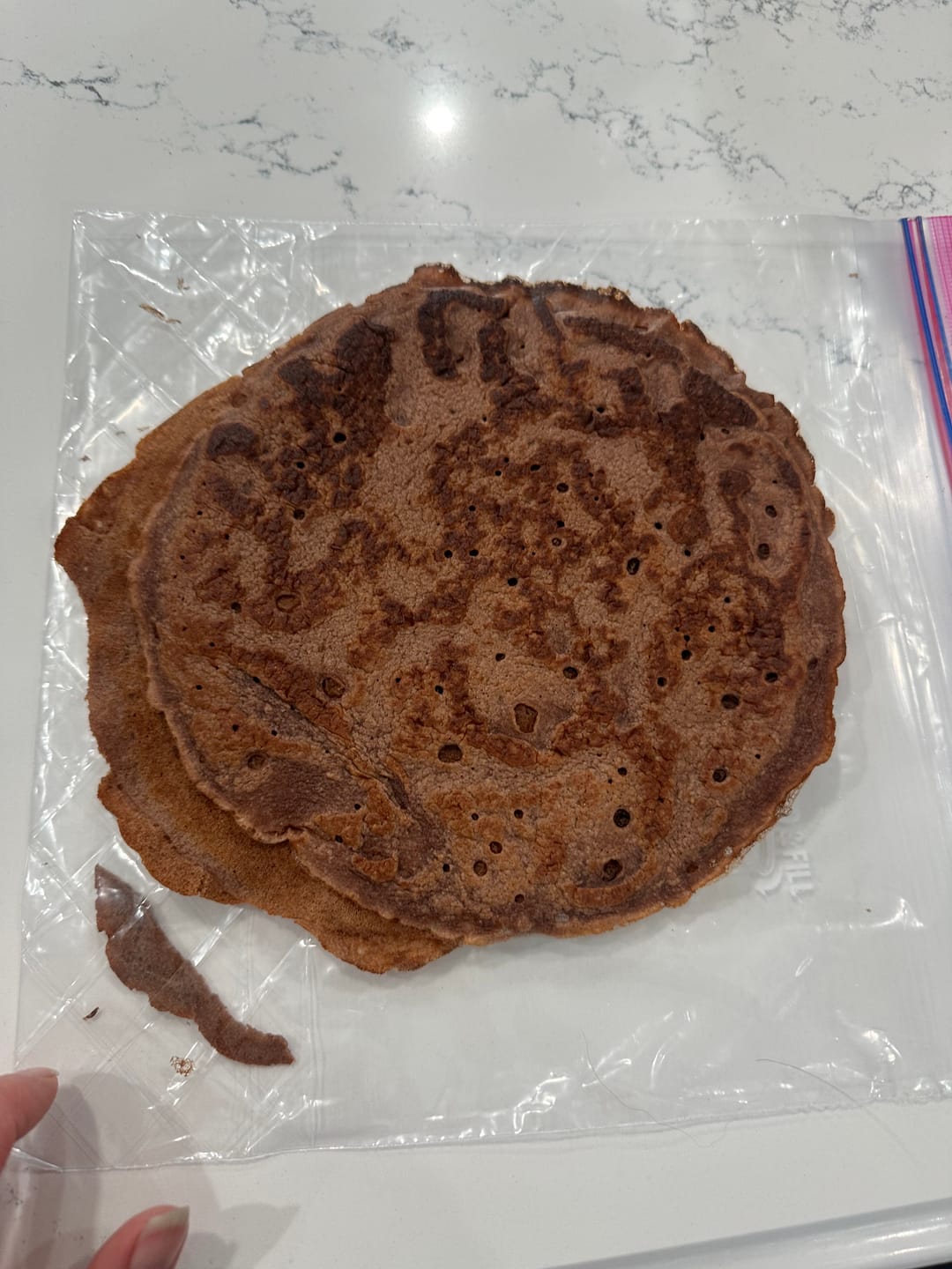 Customer photo review of Chocolate Protein Crepe Mix