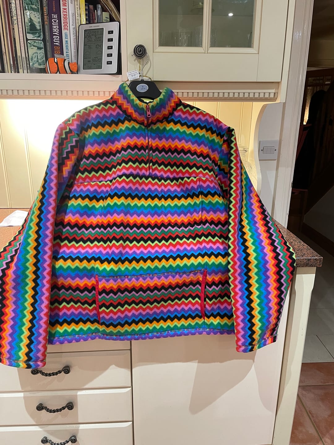 Customer photo review of Multicoloured Zig Zag Anti Pill Polar Fleece