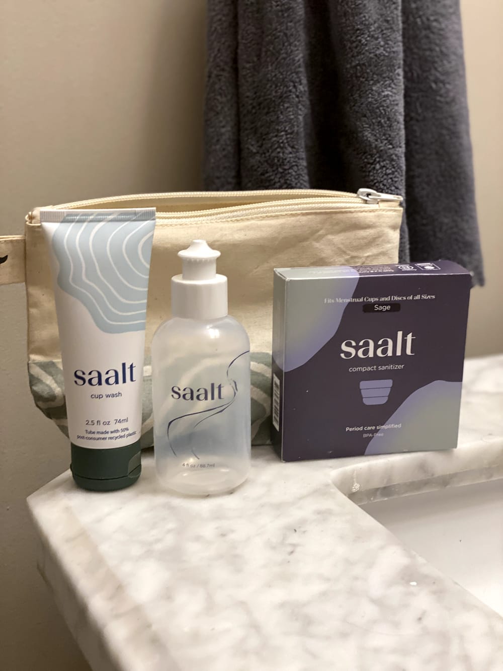Customer photo review of Saalt Travel Kit