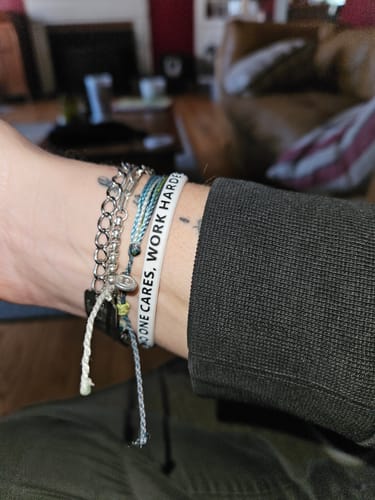 Customer photo review of NO ONE CARES, WORK HARDER - BRACELET PACK