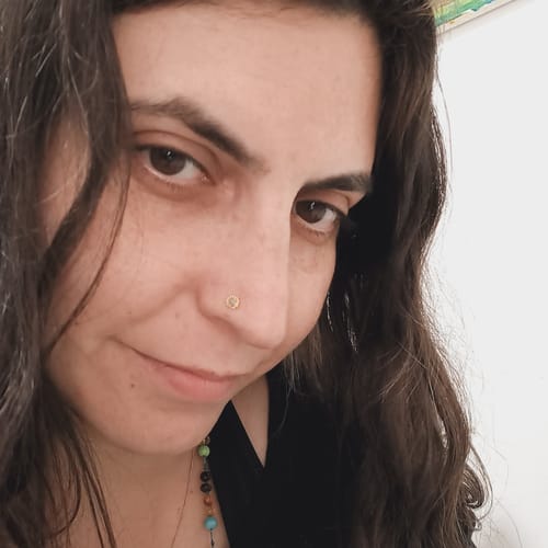 Customer photo review of נזם לילה 14 קראט