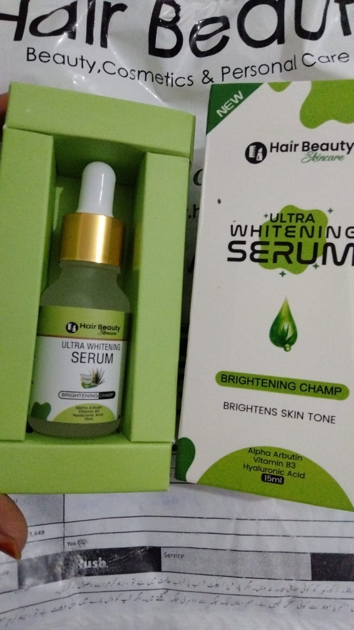 Customer photo review of Ultra Whitening Serum