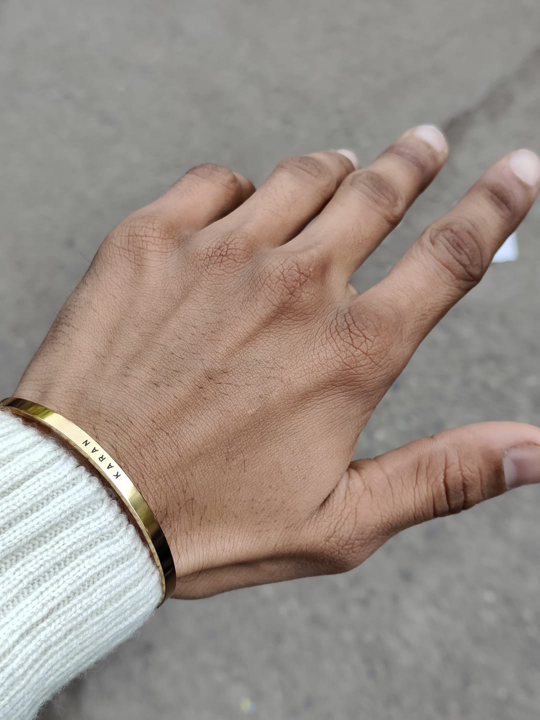 Customer photo review of Personalised Classic Bracelet