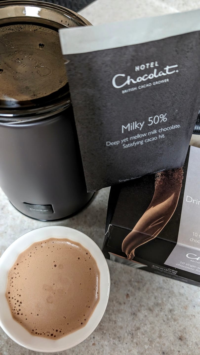 Customer photo review of Milky 50% Hot Chocolate Flakes