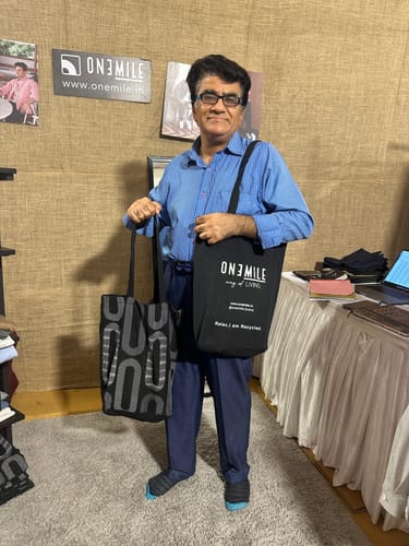 Customer photo review of Hyperflex Oat Meal Melange Work Shacket