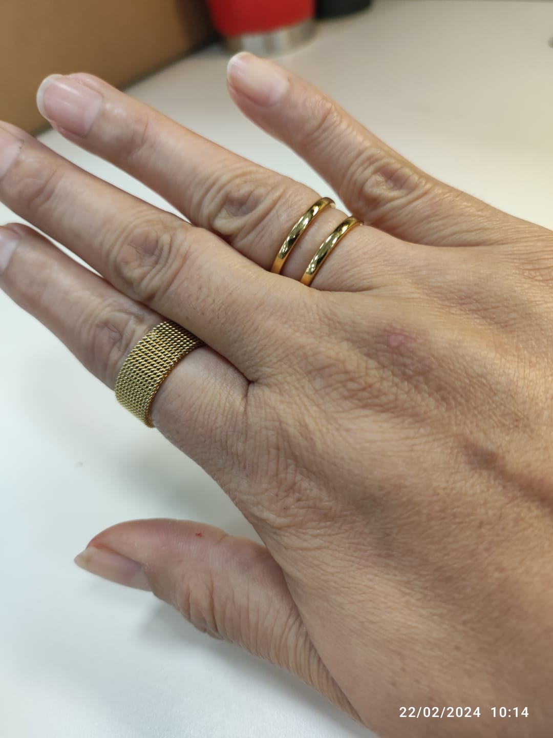 Customer photo review of Anillo Tiara