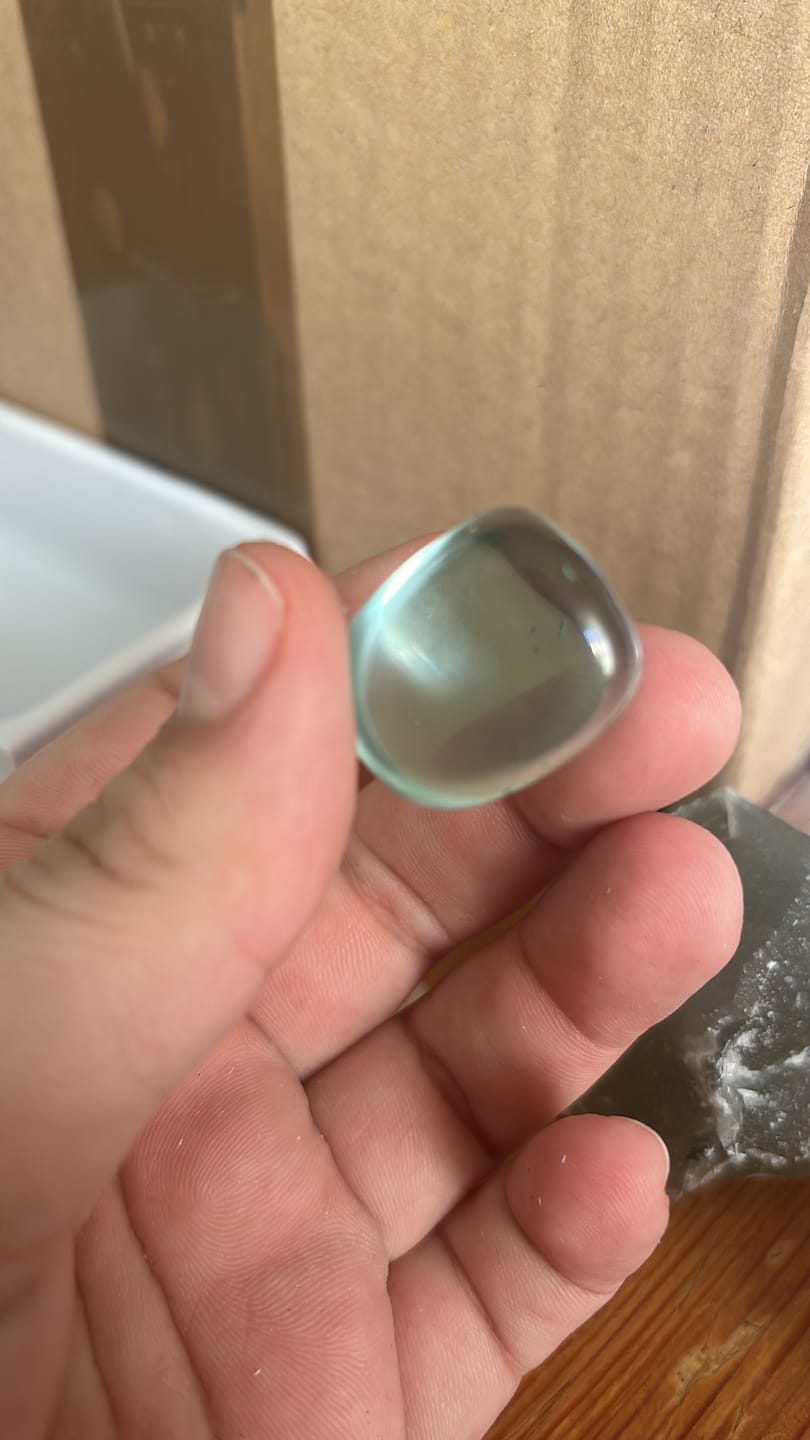 Customer photo review of Obsidiana azul Rodado | Intuición - Comunicación