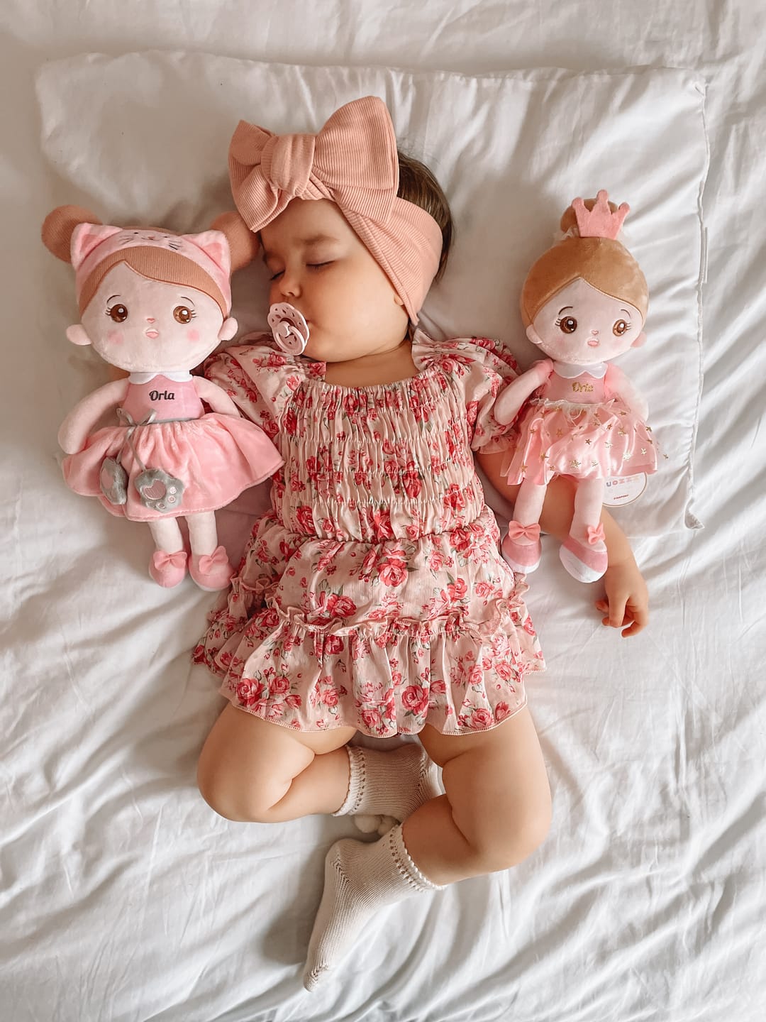 Customer photo review of Personalized Pink Princess Plush Baby Girl Doll