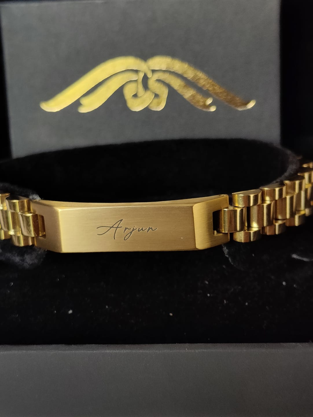 Customer photo review of Personalised Stark Bracelet