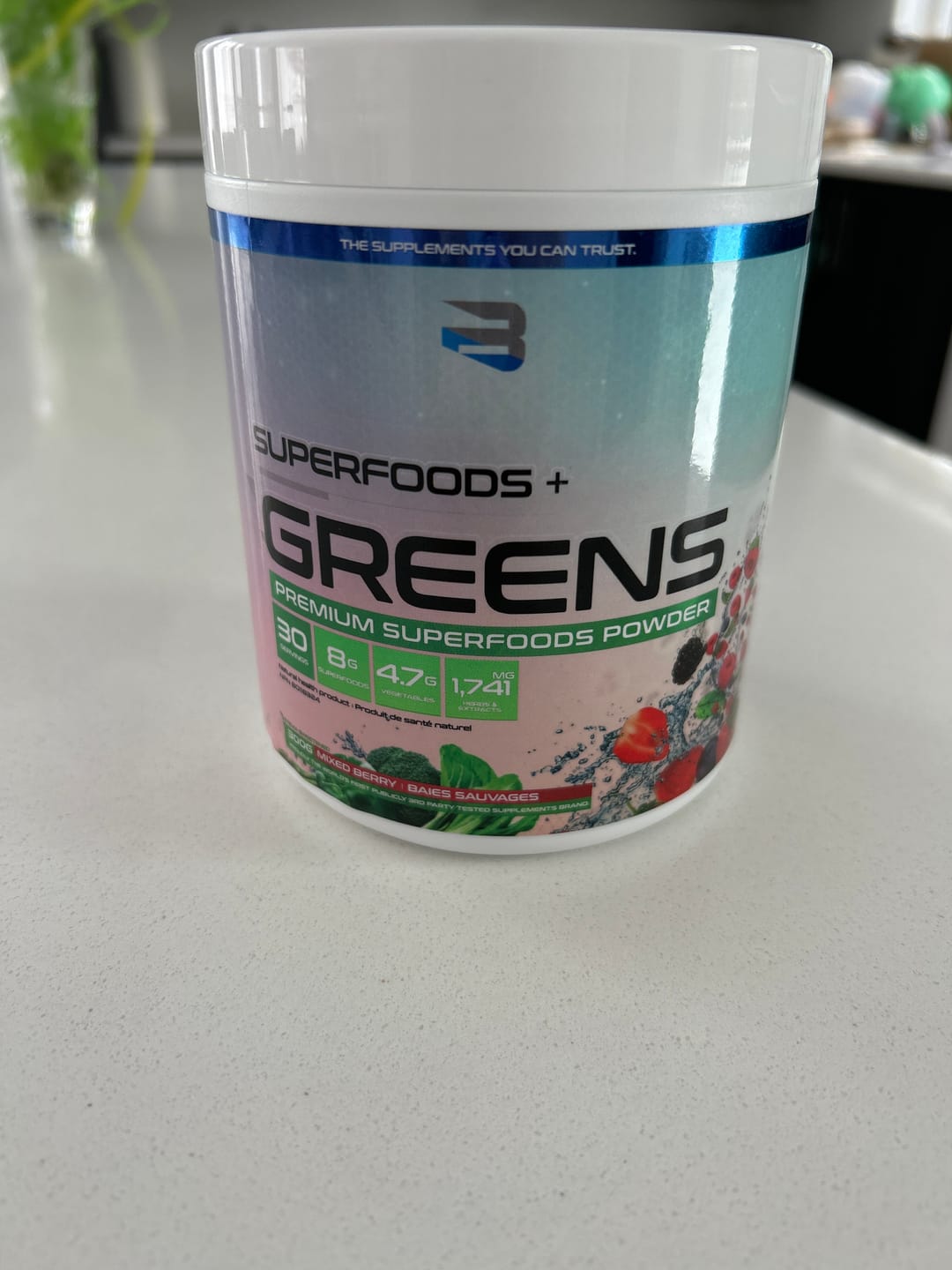 Customer photo review of Believe Supplements - Superfoods + Greens - 300g