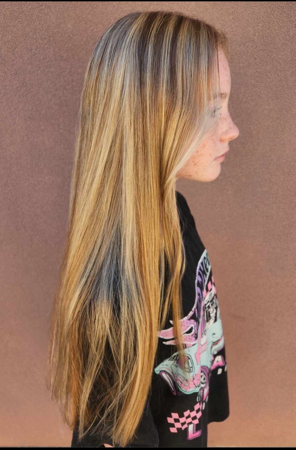 Customer photo review of Gloss Hair Growth Shampoo