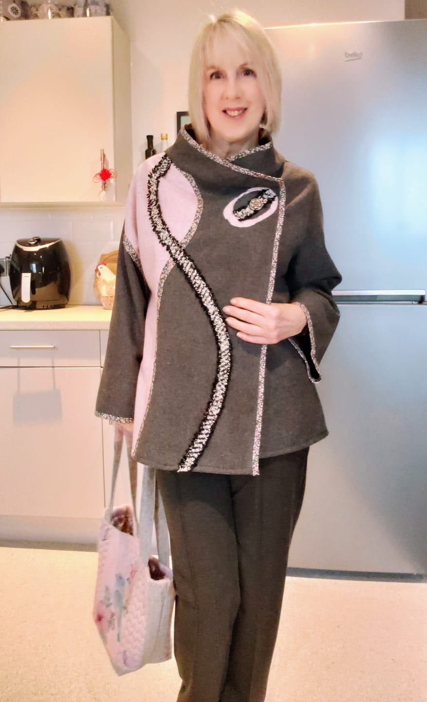 Customer photo review of Plain Wool Blend Fabric