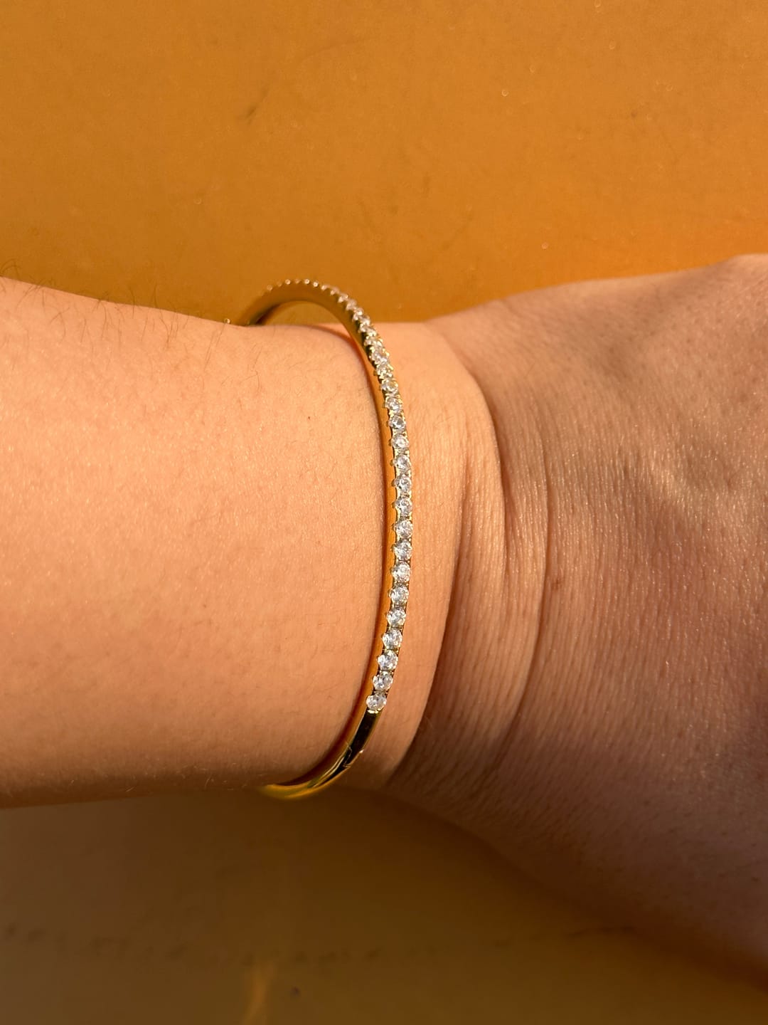 Customer photo review of Louily Noble Round Cut Tennis Bracelet For Women