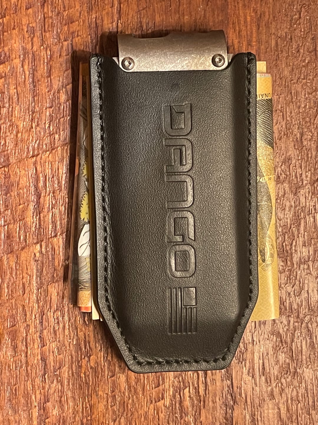Customer photo review of VERTCIAL WALLET BANDS (M-Series, S1 Stealth Wallet and MC01 Money Clip)