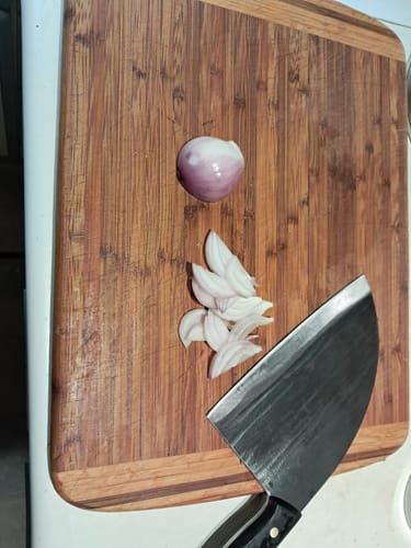 Customer photo review of Handgeschmiedetes Kochmesser - Black