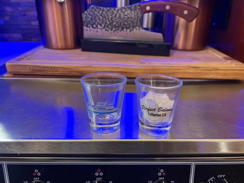 Customer photo review of Custom Shot Glass