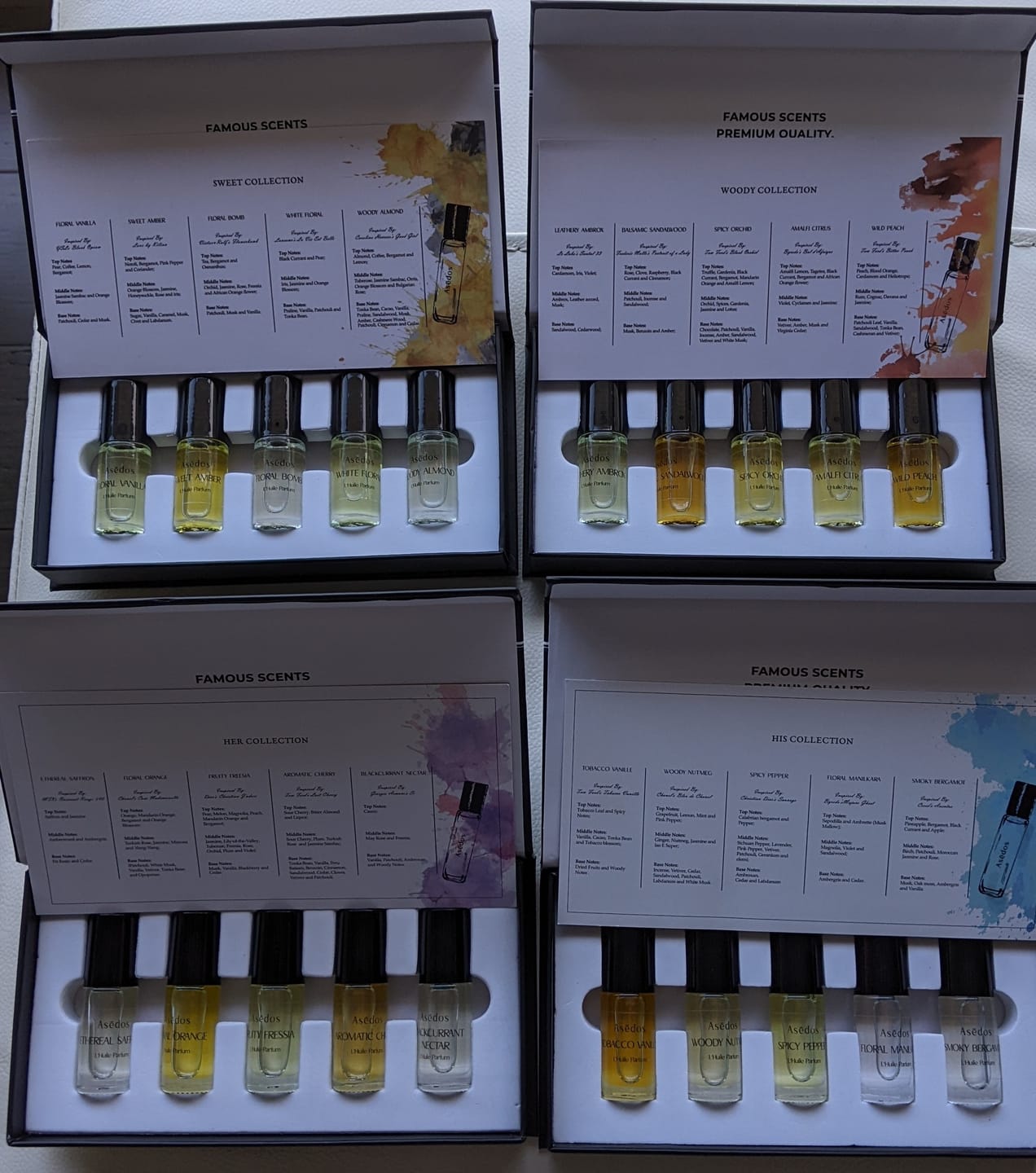 Customer photo review of Asēdos Perfume Oil Set - Her Collection