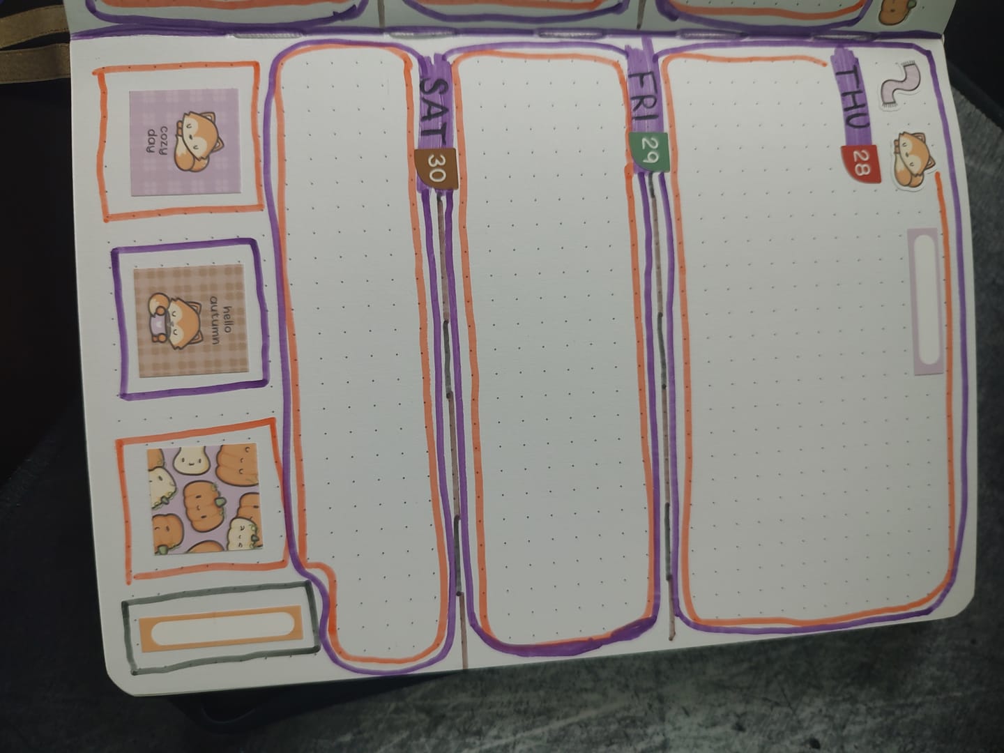 Customer photo review of Autumn Theme Hobonichi Weeks Kit