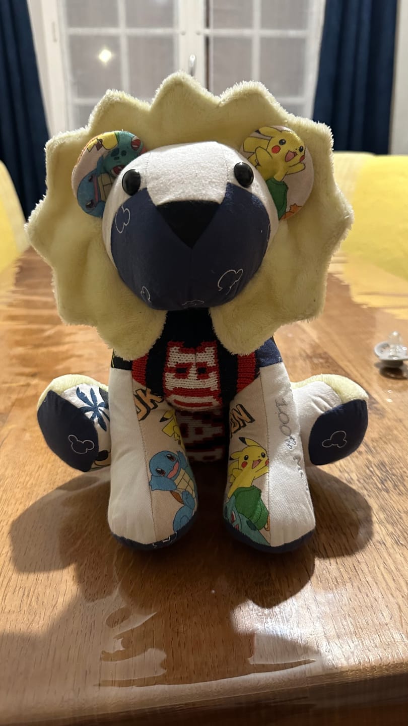 Customer photo review of Lion en peluche souvenir