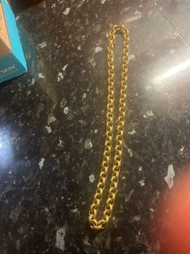 Customer photo review of 12mm Rolo Chain - Textured Rolo Chain - Hammered Chain - Handmade Chain - Textured Round Link Chain - Brass Rolo Hammered Chian - CC1234