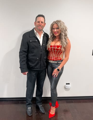 Customer photo review of Ender Hearts One Piece Nude/Red