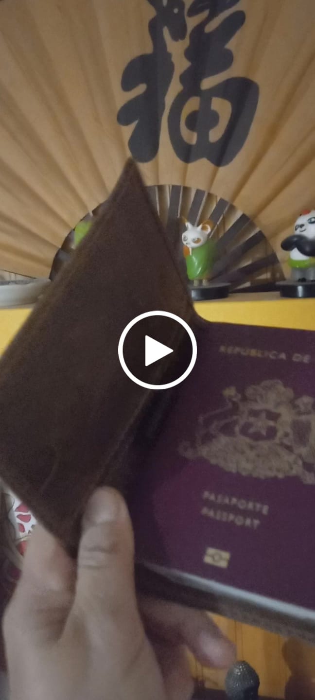 Customer video review of Porta pasaporte single