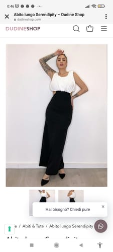 Customer photo review of Abito lungo Serendipity