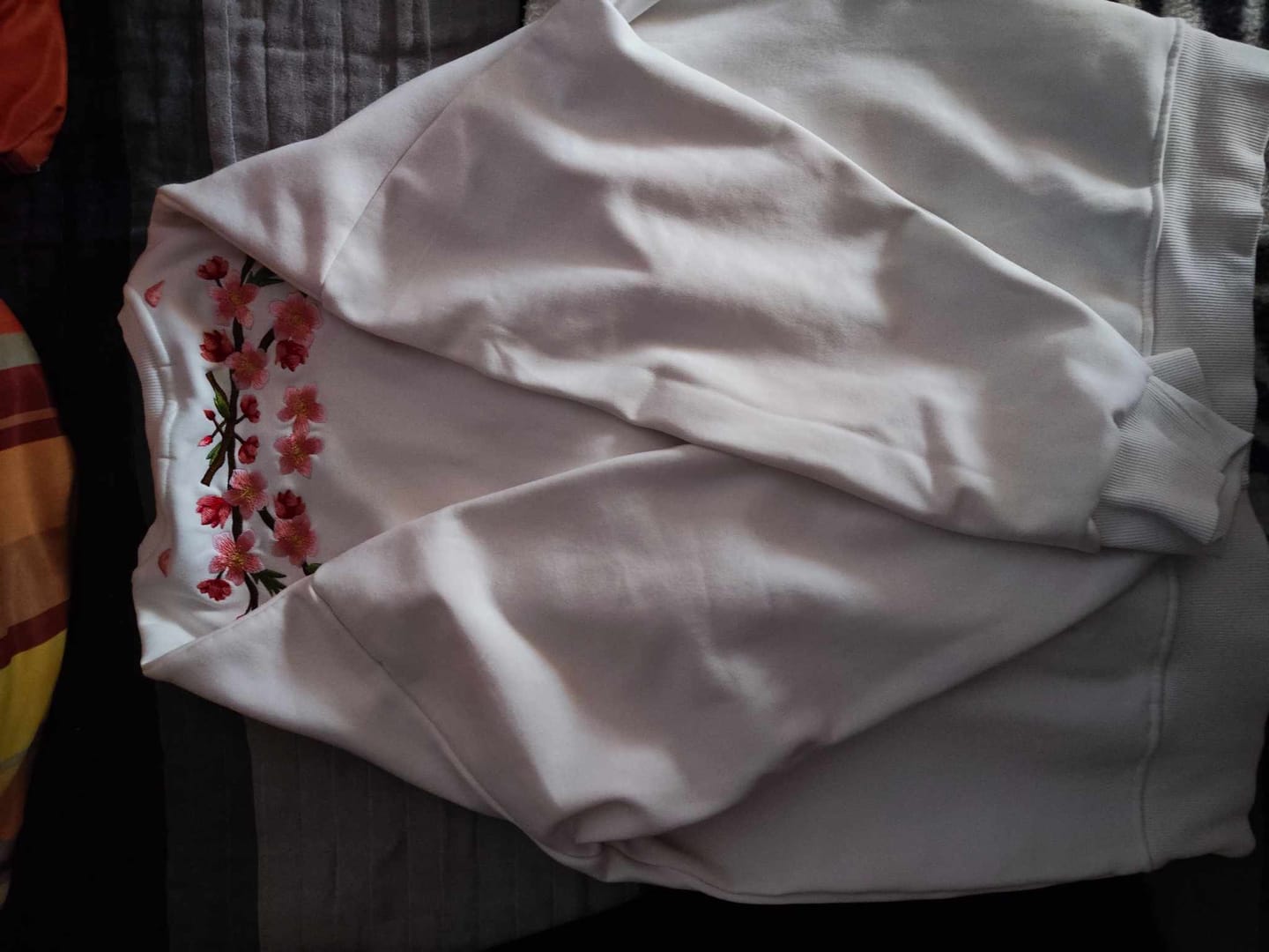 Customer photo review of Sakura Embroidered Sweatshirt