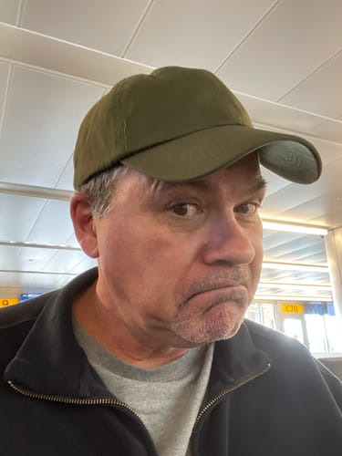 Customer photo review of Big Olive Green Dad Hat