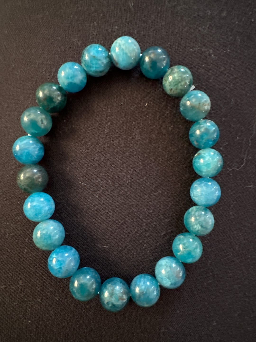 Customer photo review of Blue Apatite Energy Bracelet