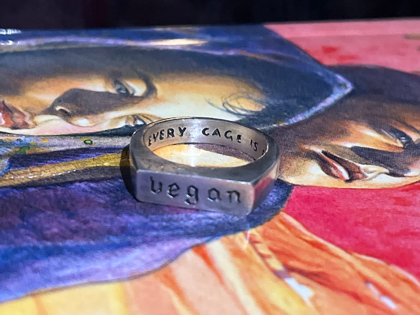 Customer photo review of Vegan | Silver Ring