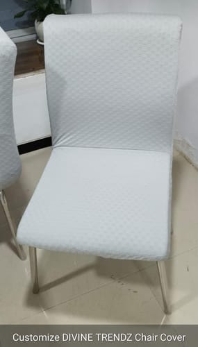 Customer photo review of Grey Weaves Elastic Dining Table Chair Covers