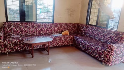 Customer photo review of Colorful Maze L-Shape Sofa Slipcovers