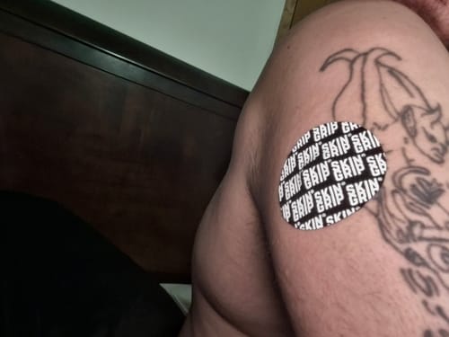 Customer photo review of Skin Grip Original - Libre 3 Adhesive Patches - 20 Pack