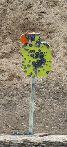 Customer photo review of 3/8" X 12" X 20" Hostage Target + 2X4 Target Mount Kit