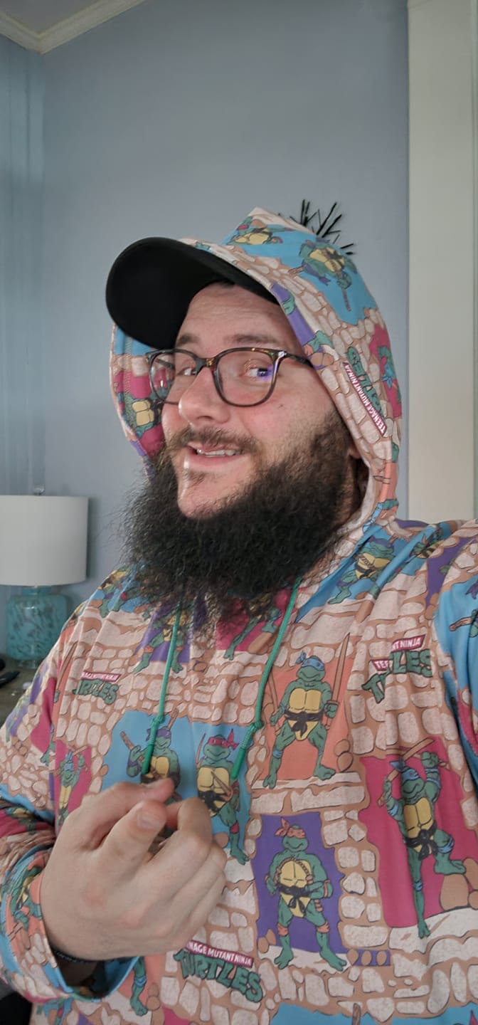 Customer photo review of Teenage Mutant Ninja Turtles "Cowabunga Covers" – Performance Hoodie