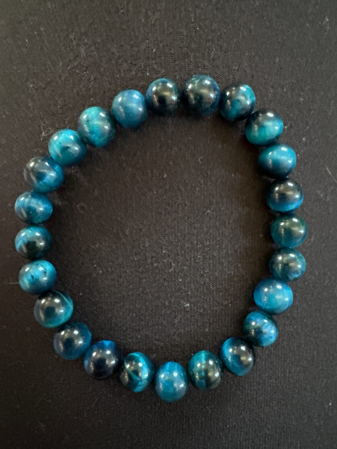 Customer photo review of Blue Tiger Eye Bracelet