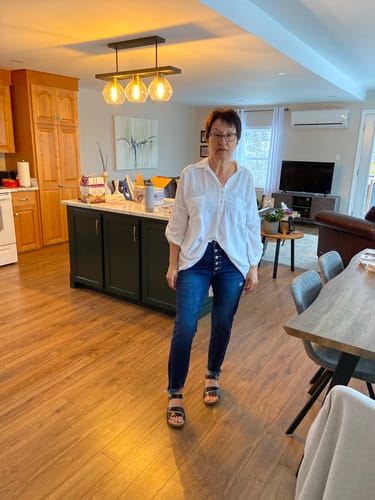 Customer photo review of Kancan Mid Rise Lola Jean (Dark Wash)