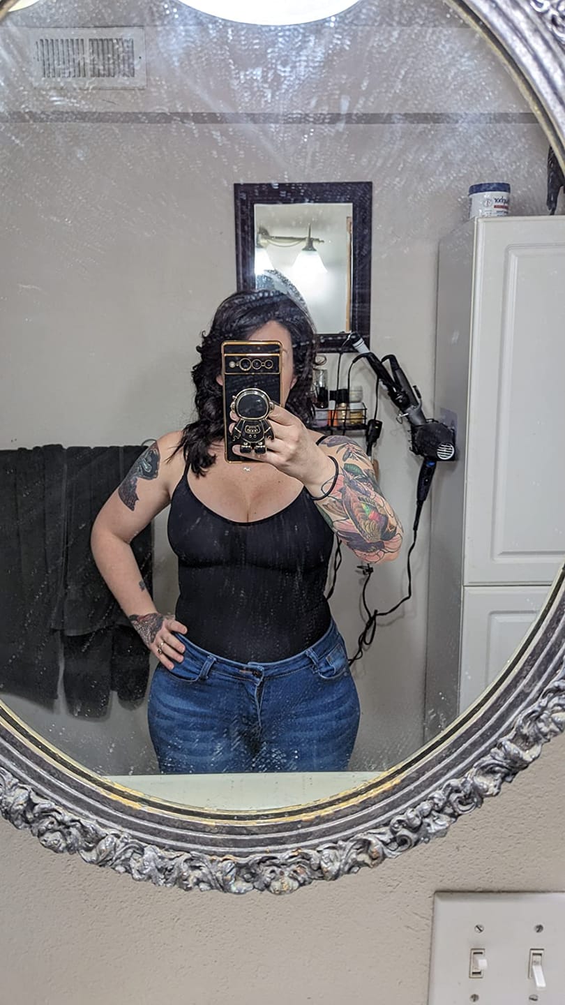 Customer photo review of Low Back Sculpting Bodysuit