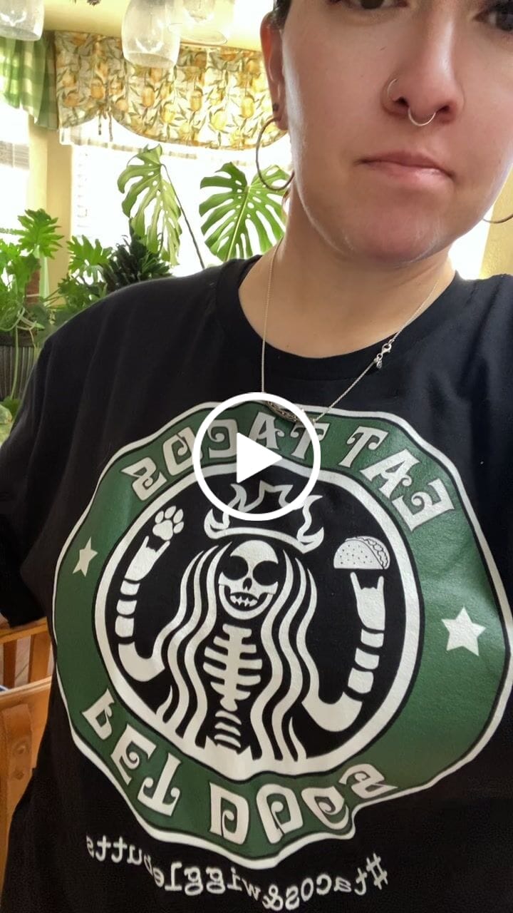 Customer video review of Premium Eat Tacos Pet Dogs Lover T -shirt