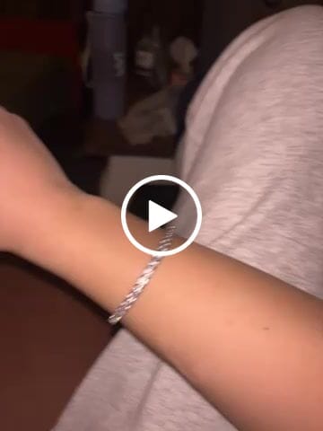 Customer video review of TENNISBOY BRACELET. - 4MM WHITE GOLD