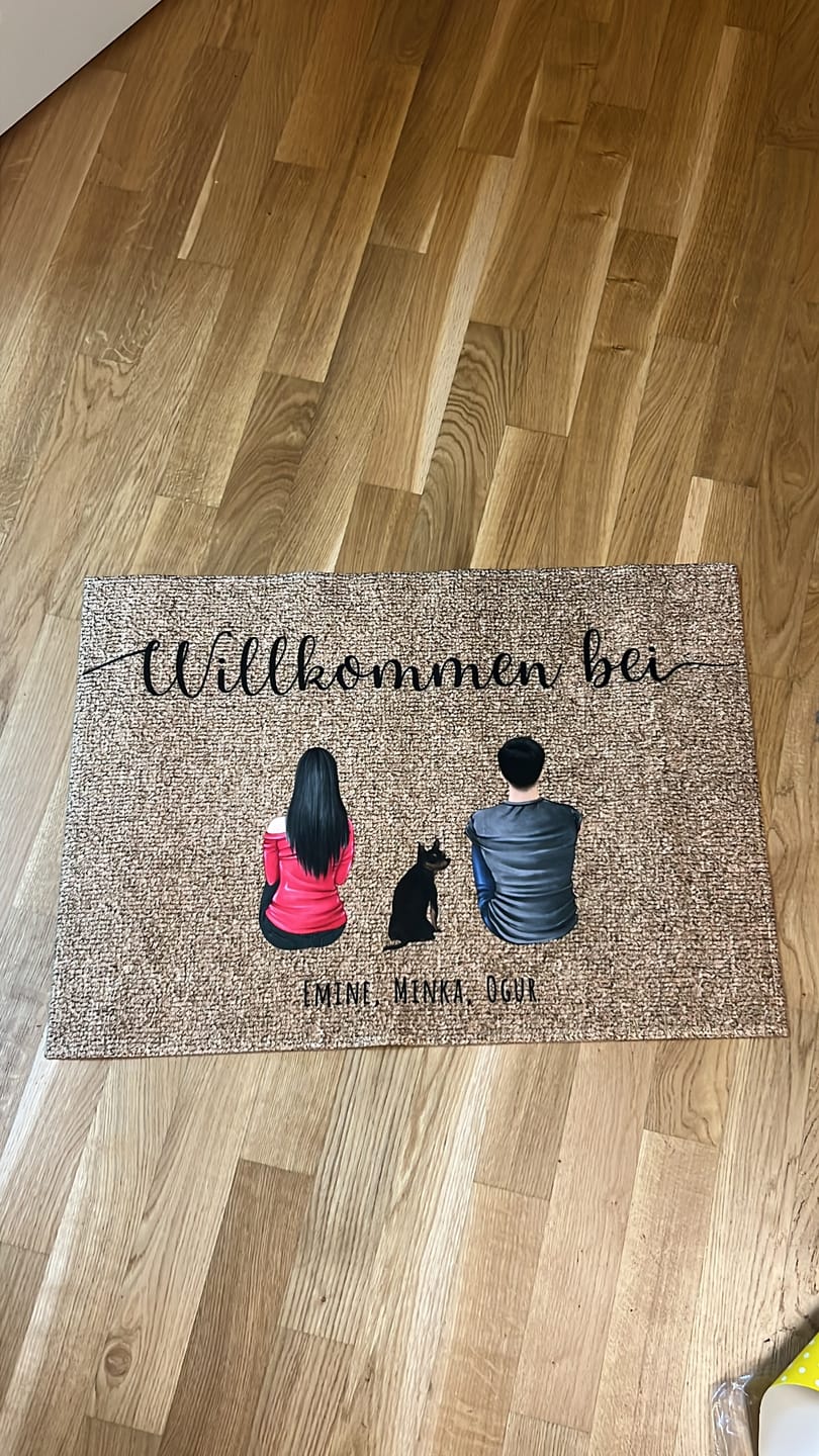 Customer photo review of Pärchen - Individuelle Fußmatte
