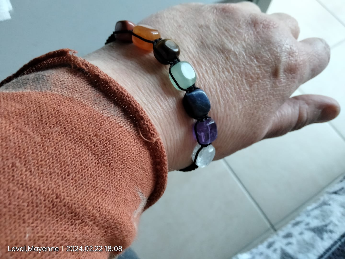 Customer photo review of Bracelet Guérison - 7 Chakras