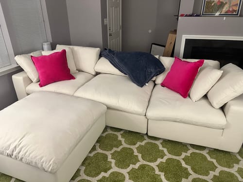 Customer photo review of COZY COLLECTION PLUSH MODULAR 4 PIECE SECTIONAL