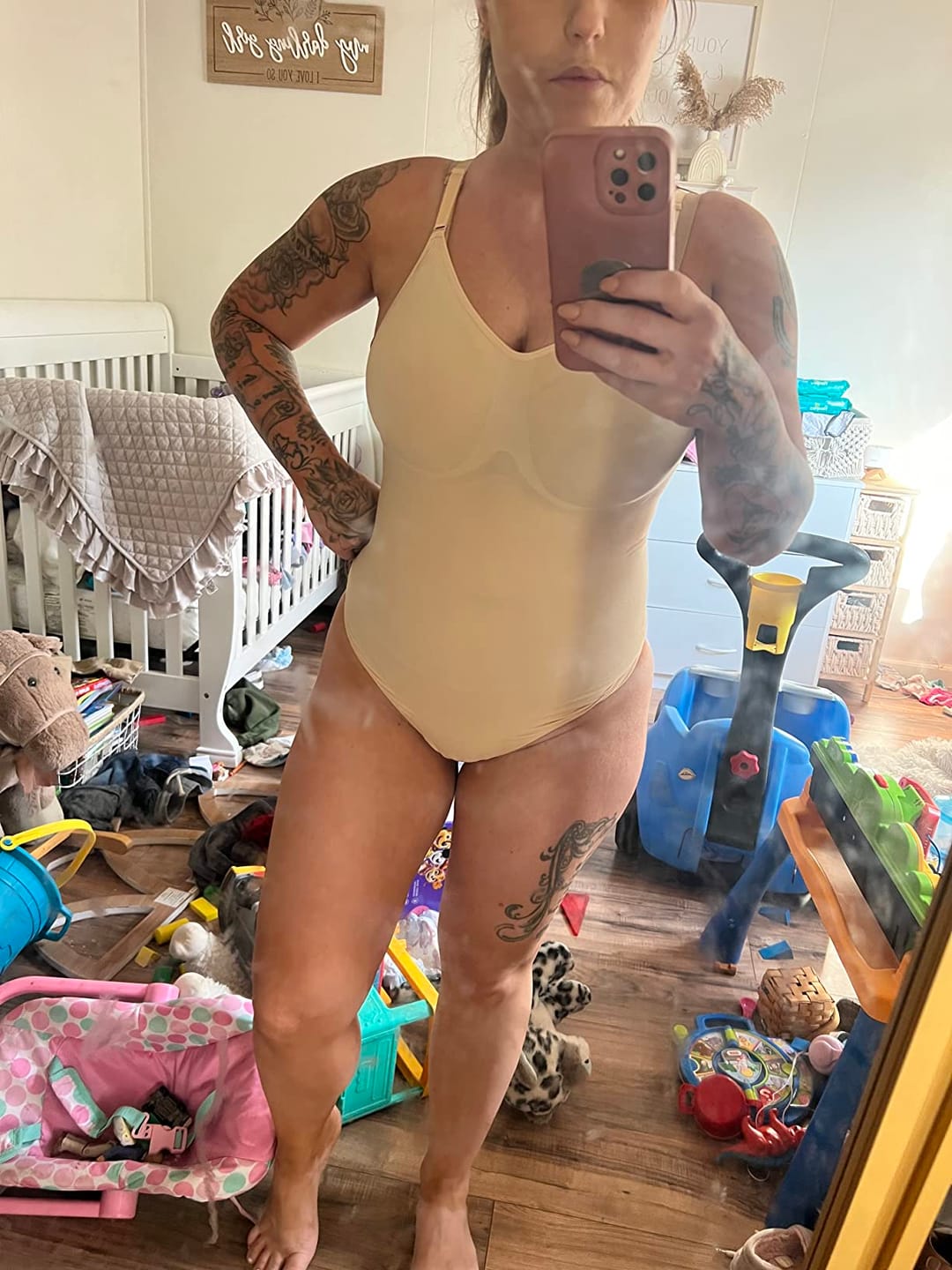 Customer photo review of Low Back Sculpting Bodysuit