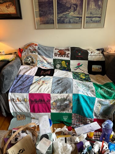 T-shirt quilt featuring oregon state beavers by Kristin from OR