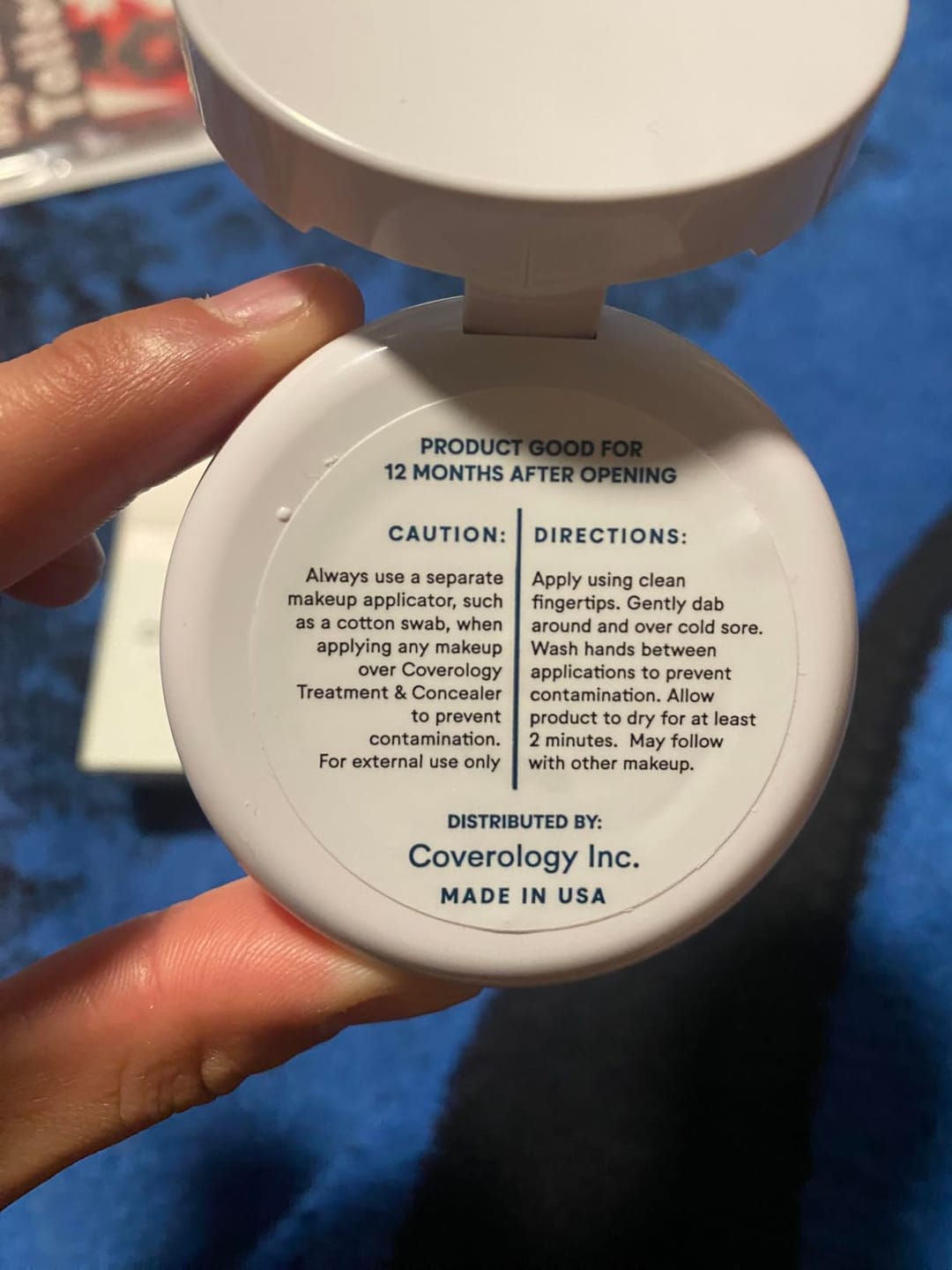 Customer photo review of Coverology Cold Sore Treatment & Concealer