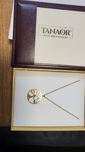 Customer photo review of Shiny Tree of Life Necklace