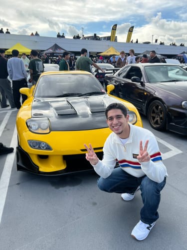 Customer photo review of 1986 Honda F1 Team 1/4-Zip Sweater (White)