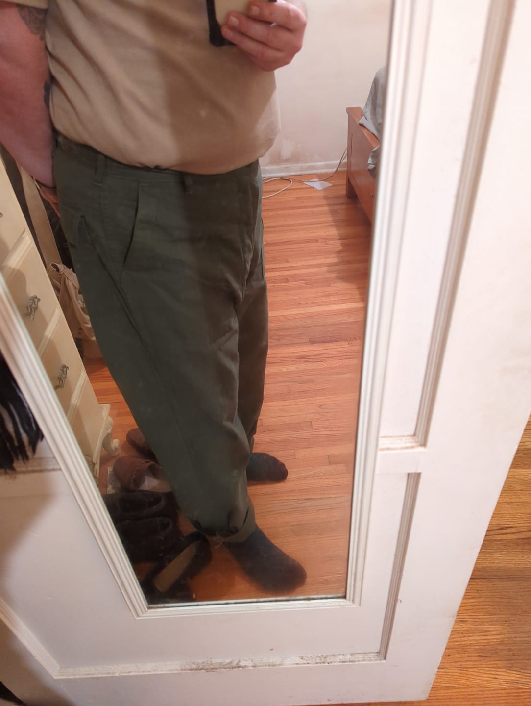 Customer photo review of 1947 1st 838A OD7 Utility Fatigue Pants